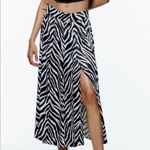 Printed long skirt